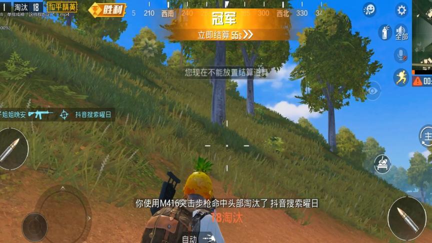 和平精英：1V18，单排成神，这鸡我吃定了！