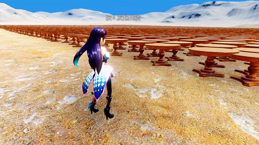 1个美女VS10000张桌子，美女居然把桌子给吃掉了，结局诡异的很