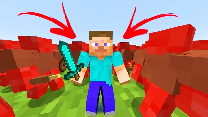 我的世界生物大乱斗09：迷你粘土火柴人棍子主题挑战赛