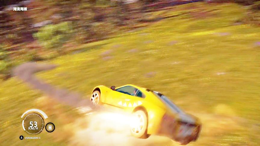 小林解说：正当防卫3山坡超跑漂移直接旋转上天，6的飞起！