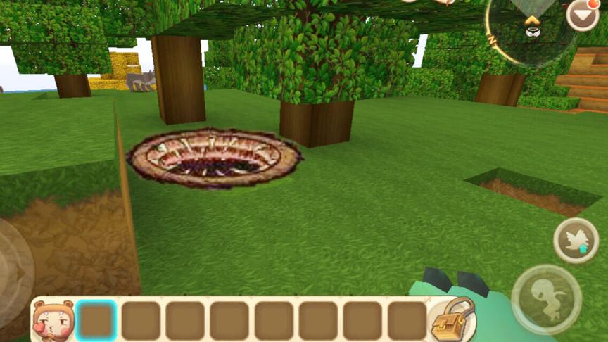 迷你世界：发现了一个天然“虫洞”，居然带我们穿越到地心！