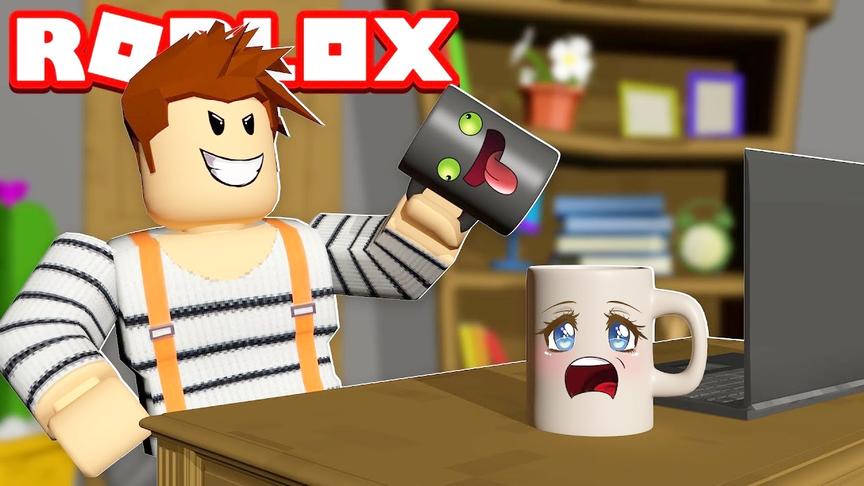 Roblox躲猫猫模拟器：试图变成一个杯子蒙混过关。