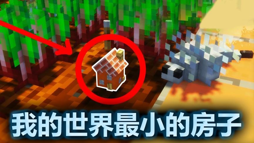 我的世界：最迷你最小的房子，TNT都炸不坏，住进去太舒服了！