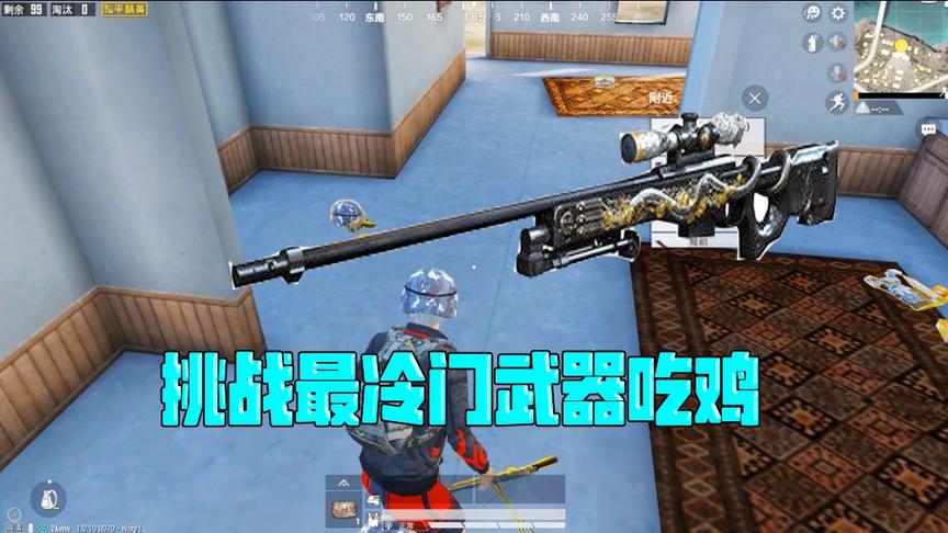 何必挑战篇14：挑战最冷门武器吃鸡！威力媲美AWM 却没人捡！