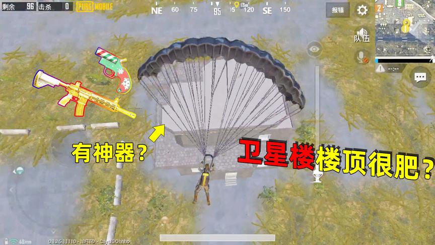 子薇游戏：卫星楼楼顶很肥？据说有“物资神器”？落地果然没失望