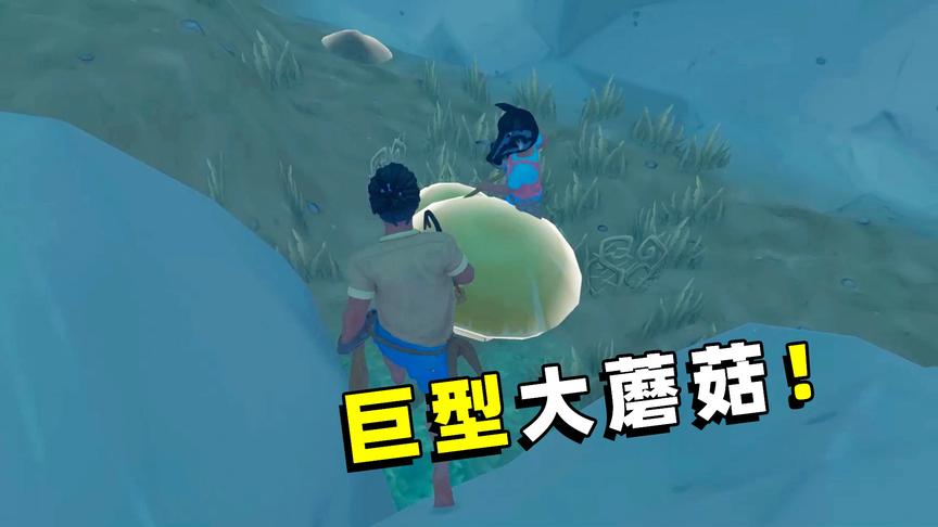 木筏求生联机34：弄死野猪，登上了超级岛，岛上有个大蘑菇！