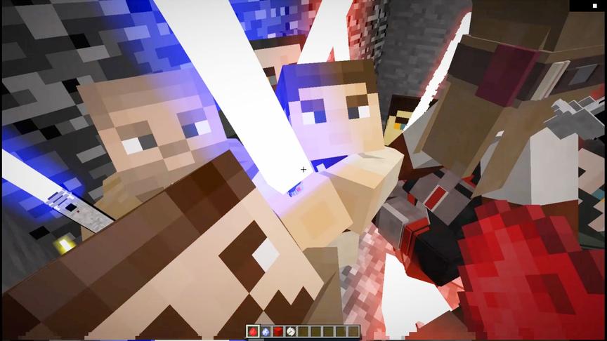 我的世界英雄传：星际武士大乱斗 光剑一出我就倒地