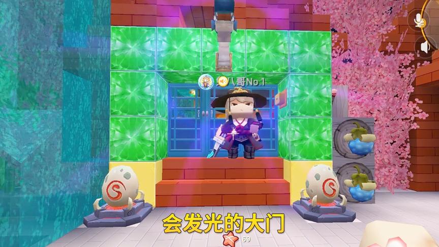 迷你世界生存极限131：胆小鬼兔八哥，把龙头放在门上辟邪！