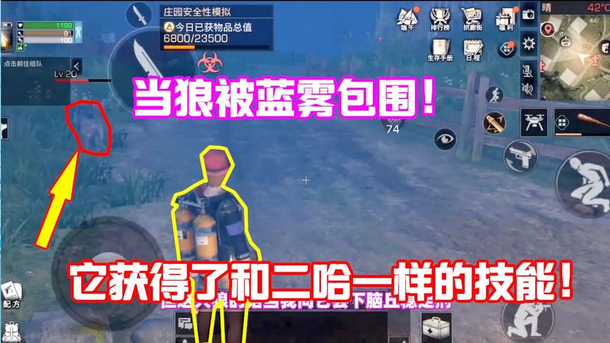 明日之后606：这个药水能把狼变成二哈？拥有二哈特有的技能！