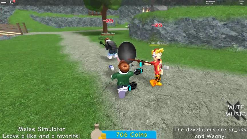 波波仔解说 roblox 近战模拟器：名刀神剑都不如平底锅厉害！